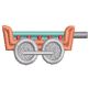 Train Numbers Filled | Machine Embroidery Designs by JuJu