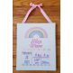 Rainbow Birth Announcement Template