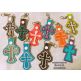In The Hoop Applique Cross Key Fobs Set