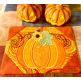 ITH Chunky Pumpkin Mug Rug