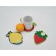 ITH Fruit Coasters Set 1 | Machine Embroidery Designs by JuJu