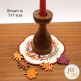 Fall Wreath Candle Mat by Oma's Place