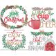 Farm Fresh Christmas 23 Embroidery Set | Machine Embroidery Designs by JuJu