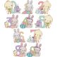 Blocky Easter Numbers Embroidery Set | Machine Embroidery Designs by JuJu