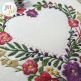 Heirloom Garden Heart Embroidery Design | Machine Embroidery Designs by JuJu