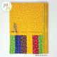 Striped Composition Book Cover by Oma's Place