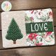 Pine Tree Mug Rug - Love by Oma's Place | Machine Embroidery Designs by JuJu