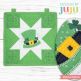 In The Hoop St. Patrick's Day Mini Quilt Project | Machine Embroidery Designs by JuJu