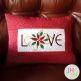 Christmas Pillow Love by Oma's Place