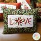 Christmas Pillow Love by Oma's Place | Machine Embroidery Designs by JuJu