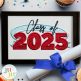 Free Class of 2025 Applique Embroidery Design | Machine Embroidery Designs by JuJu
