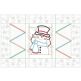 In The Hoop Modular Snowman Placemat Project