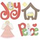 Nativity Christmas Applique Bean Stitch 2 Embroidery Set | Machine Embroidery Designs by JuJu