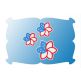 Patriotic Flower Snap Clip Mini