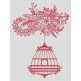 Beautiful Birdcages Redwork Machine Embroidery Designs by JuJu
