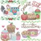 Kitchen Theme 1 - Set 1 Embroidery Set | Machine Embroidery Designs by JuJu