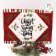 Inspirational Christmas Mug Rug - Christ Savior by Oma's Place | Machine Embroidery Designs by JuJu