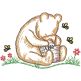 Watercolor Winnie-the-Pooh Honey  Embroidery Design