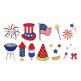 Patriotic Alphabet Embellishment Kit | Machine Embroidery Designs by JuJu
