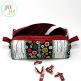                                 
                            Striped Boxy Zippered Bag by Oma's Place | Machine Embroidery Designs by JuJu