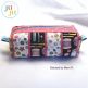 Striped Boxy Zippered Bag by Oma's Place | Machine Embroidery Designs by JuJu                                
                            
