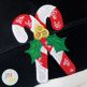                                 Candy Canes Holly Side Seam Cutaway Applique Embroidery Design | Machine Embroidery Designs by JuJu
                            