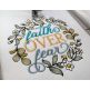 Faith Over Fear Word Art Embroidery Design | Machine Embroidery Designs by JuJu