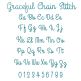 Graceful Chain Stitch Embroidery Font | Machine Embroidery Designs by JuJu