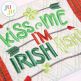 In The Hoop Kiss Me I'm Irish Mug Rug Project | Machine Embroidery Designs by JuJu