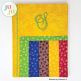 Striped Composition Book Cover by Oma's Place | Machine Embroidery Designs by JuJu