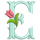 Tulip Monogram Machine Embroidery Designs by JuJu