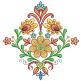 Folk Art Floral Machine Embroidery Designs by JuJu