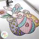Sweet Easter Bunny 3 Embroidery Design | Machine Embroidery Designs by JuJu