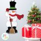                                 In The Hoop Snowman Wall Hanging Christmas Decoration | Machine Embroidery Designs by JuJu
                            