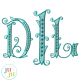 Baroque Beauty Monogram Embroidery Font | Machine Embroidery Designs by JuJu