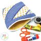 Top Zippered Stripes Bag by Oma's Place