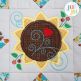In The Hoop Sunflowers Mini Quilt Project | Machine Embroidery Designs by JuJu