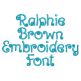 Ralphie Brown Embroidery Font Machine Embroidery Designs by JuJu