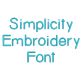 Simplicity Embroidery Font Machine Embroidery Designs by JuJu