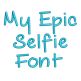 My Epic Selfie Embroidery Font Machine Embroidery Designs by JuJu