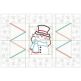 In The Hoop Modular Snowman Placemat Project