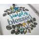 Simply Blessed Word Art Embroidery Design | Machine Embroidery Designs by JuJu