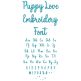 Puppy Love Embroidery Font | Machine Embroidery Designs by JuJu