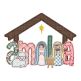 Christmas Nativity Alphabet Embellishment Kit Embroidery Set