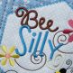 In The Hoop Bee Attitudes Wall Hanging Project | Machine Embroidery Designs by JuJu