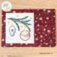 Sketch Pine Branch Mug Rug by Oma's Place | Machine Embroidery Designs by JuJu