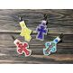In The Hoop Applique Cross Key Fobs Set | Machine Embroidery Designs by JuJu