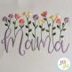 Mama Heirloom Garden Satin Embroidery Design | Machine Embroidery Designs by JuJu