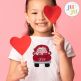 Valentine Trucks Bean Embroidery Set | Machine Embroidery Designs by JuJu