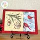 Sketch Pine Branch Mug Rug by Oma's Place